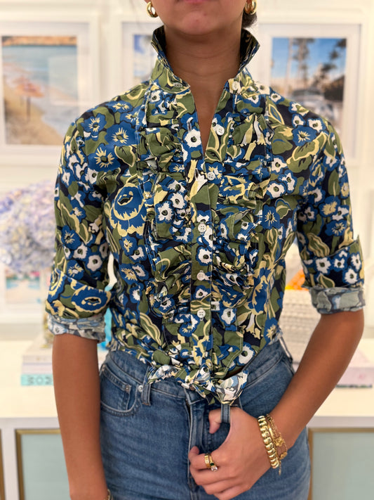 HGIRL BELINDA IN GREEN FLORAL