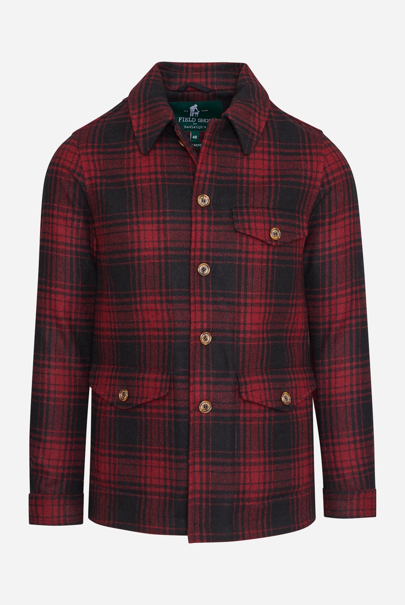 Marco Overshirt in Red/Black Plaid