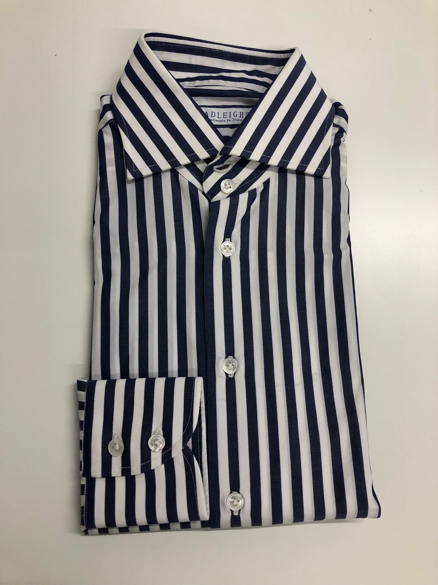 Bold Stripe Button Down Shirt in Blue