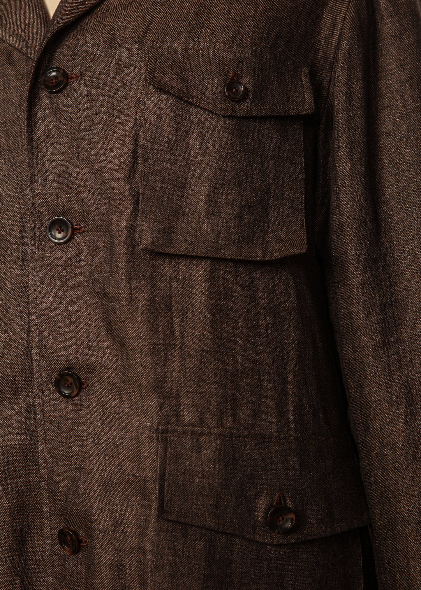 Sahariana Sport Shirt in Brown