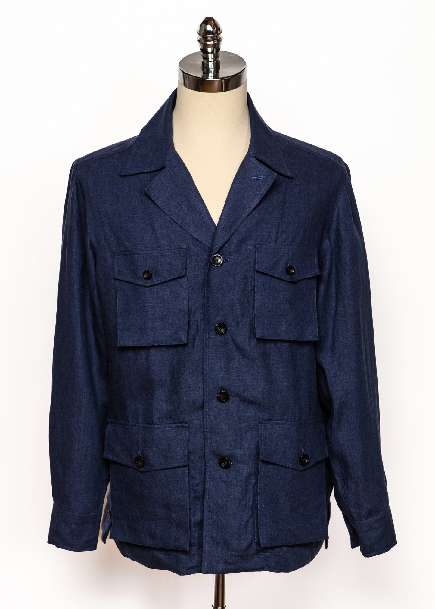 Sahariana Over Shirt in Navy