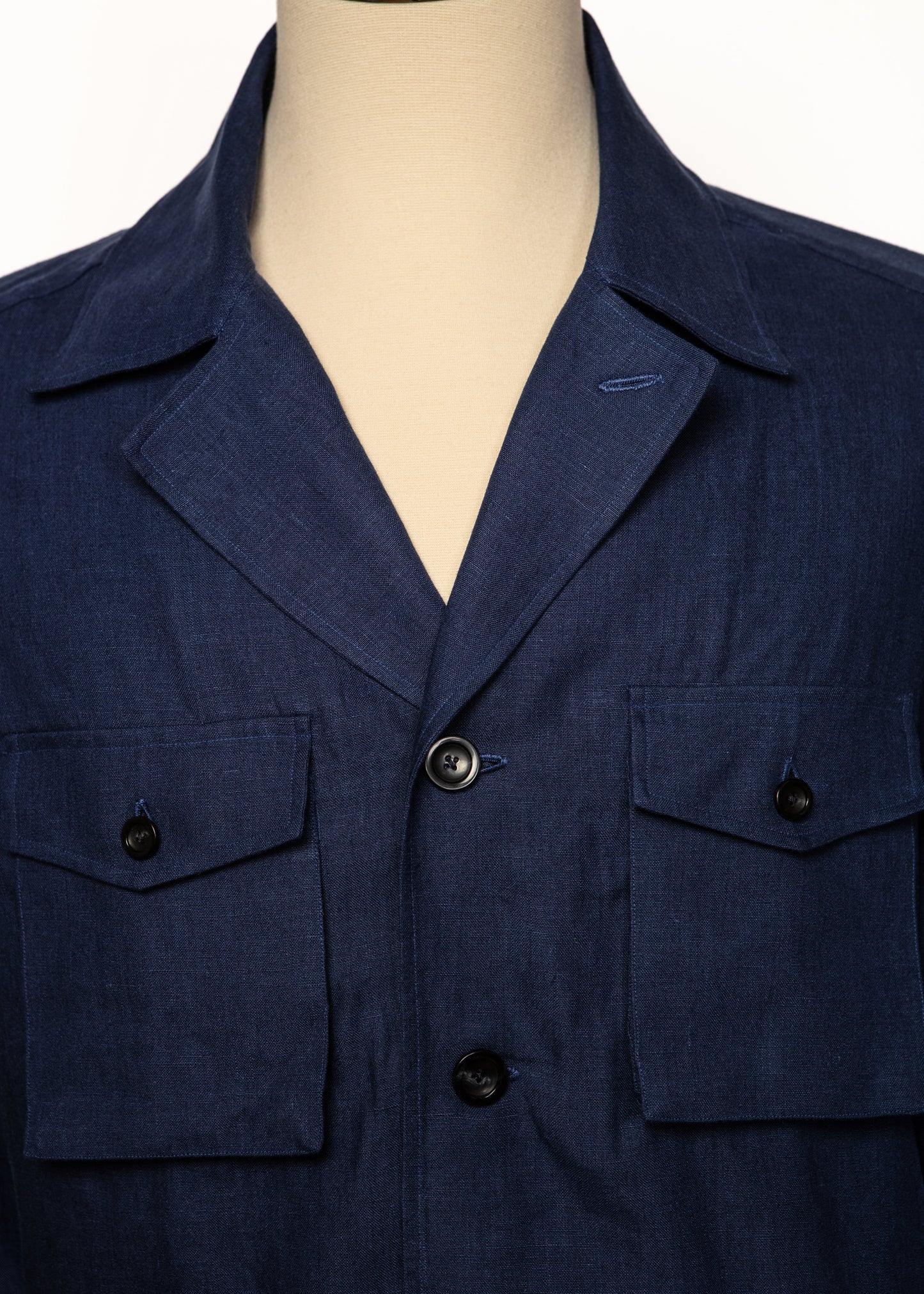 Sahariana Over Shirt in Navy