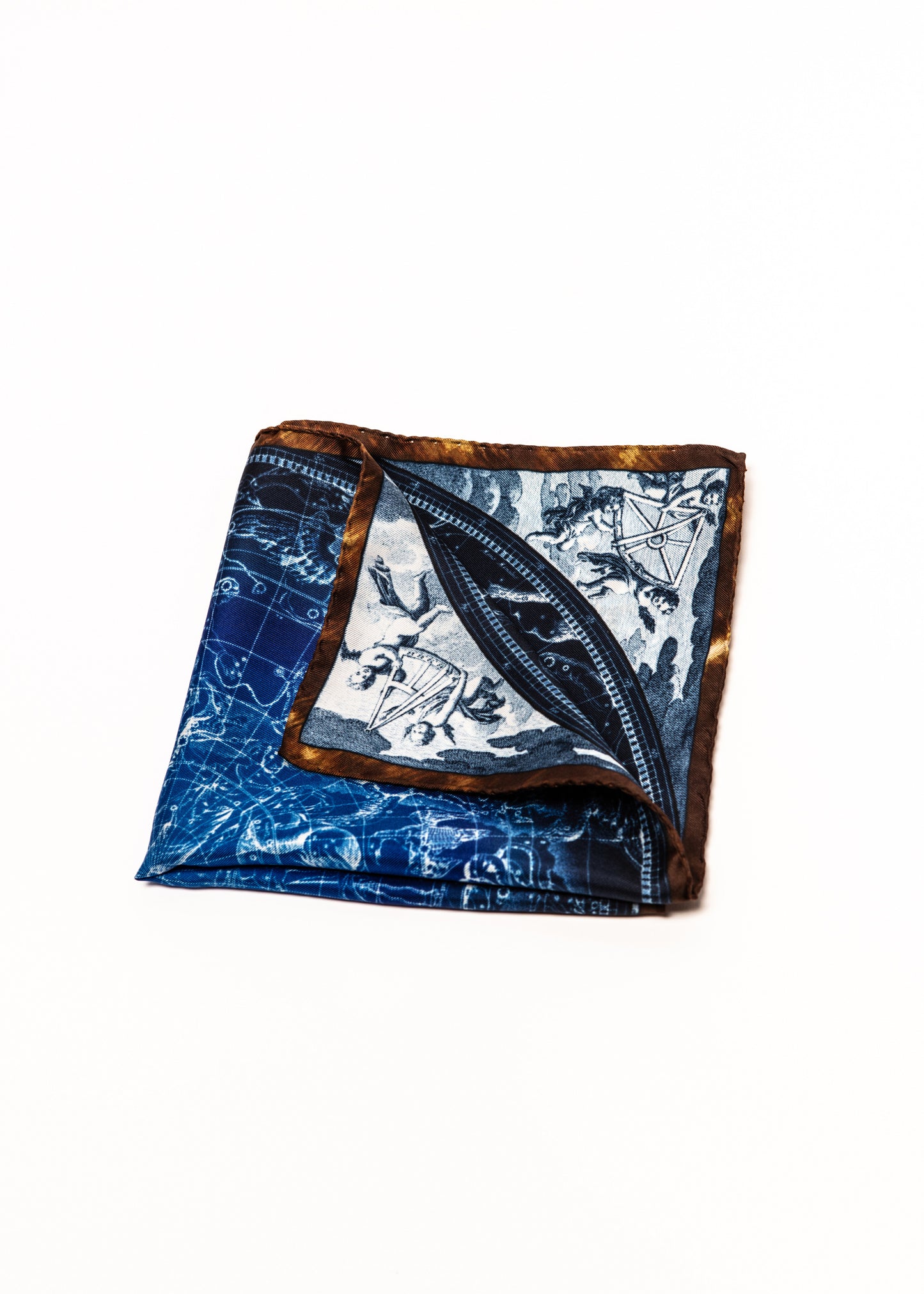 Blue Constellation Pocket Square