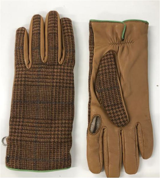 Field Shop Glove in Rust Plaid