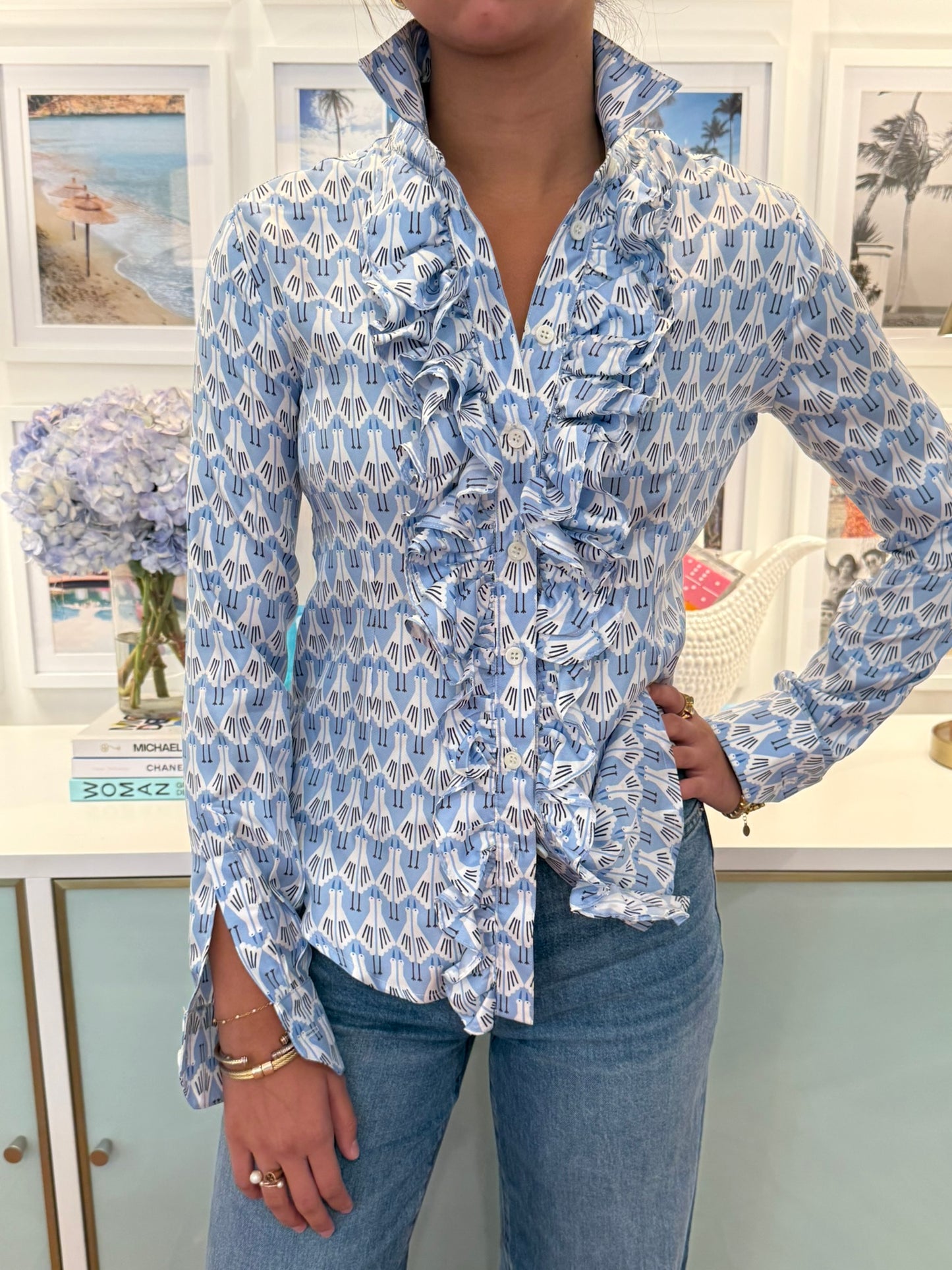 HGIRL BELINDA IN BLUE BIRD SILK