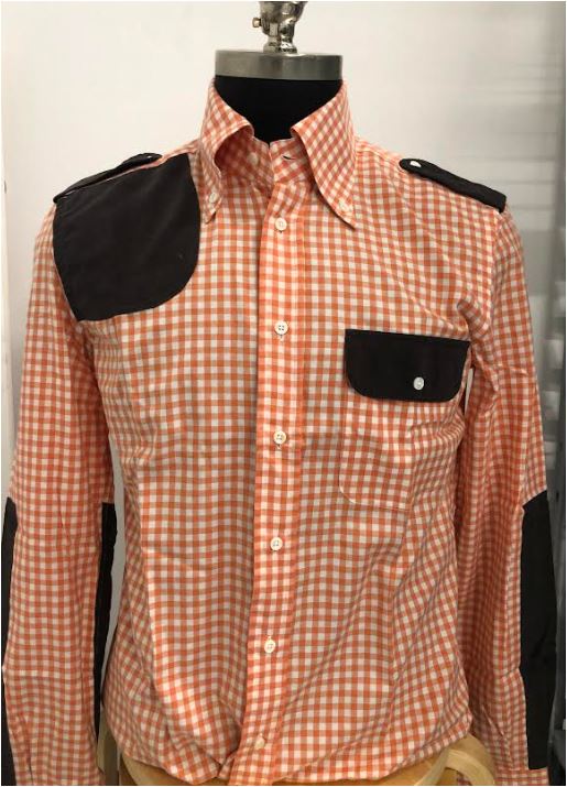 Check Rip Field Shirt Orange