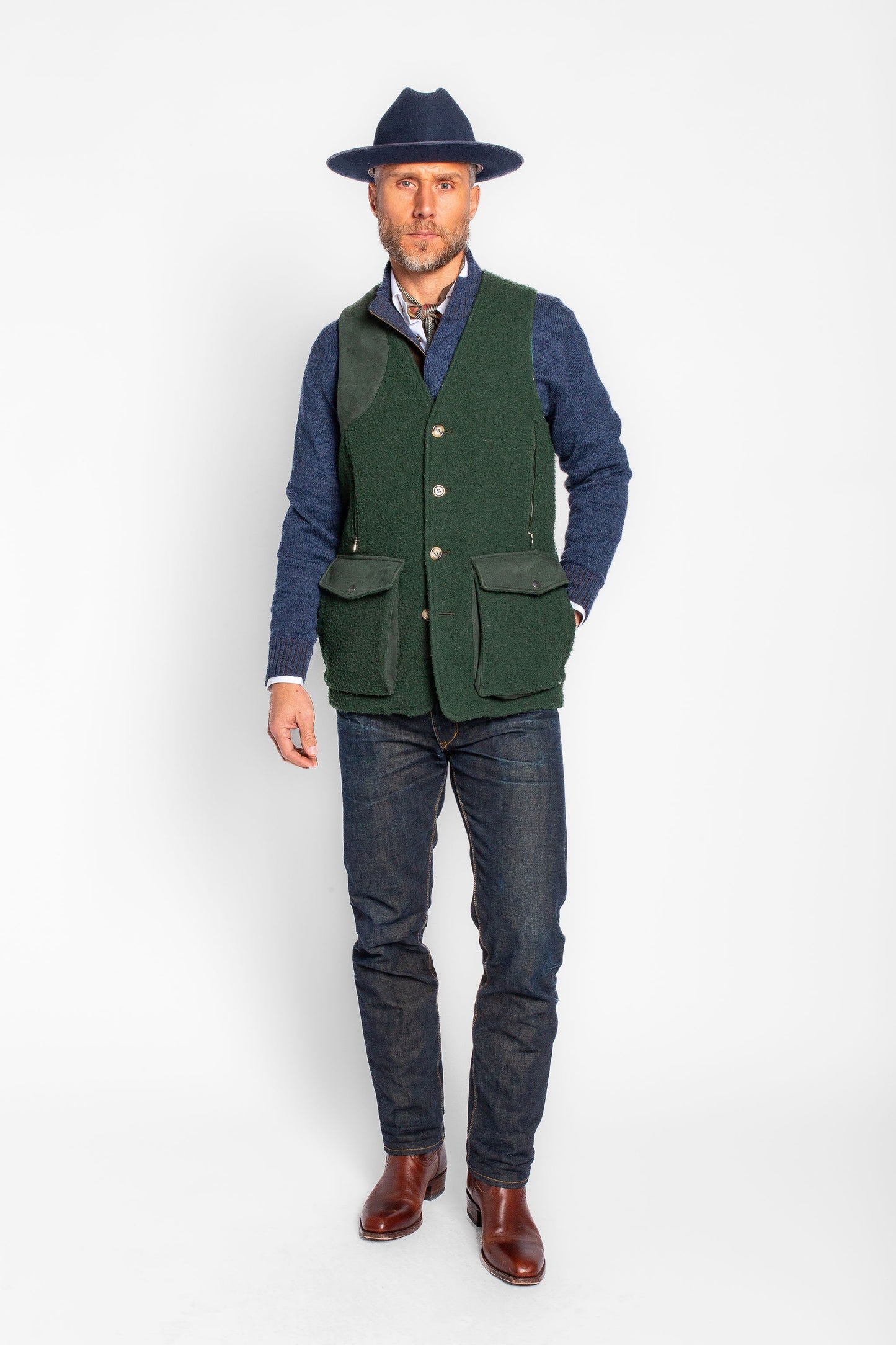 Wool Casentino Field Vest