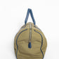 Canvas Duffel with Blue Leather Trim