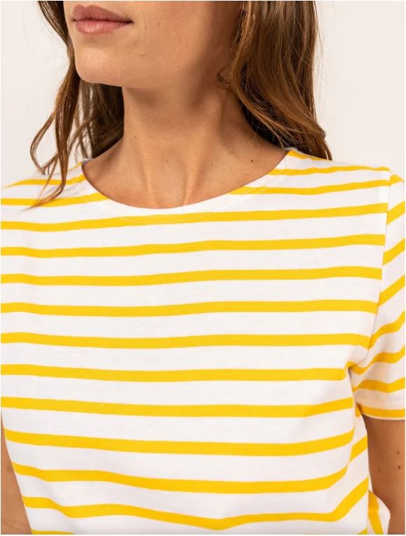Etrille II Stripe Tee-Shirt in Yellow
