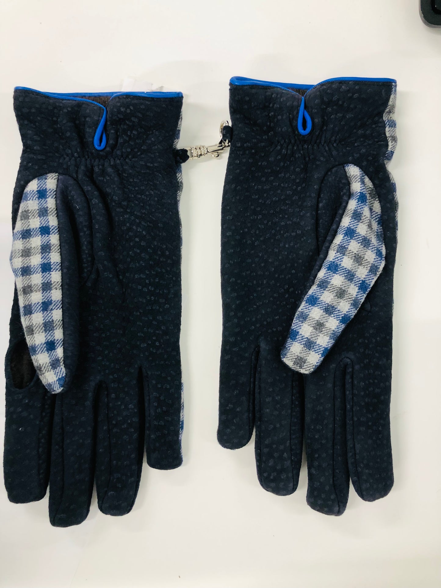 Hunting Gloves-Blue Grey Check