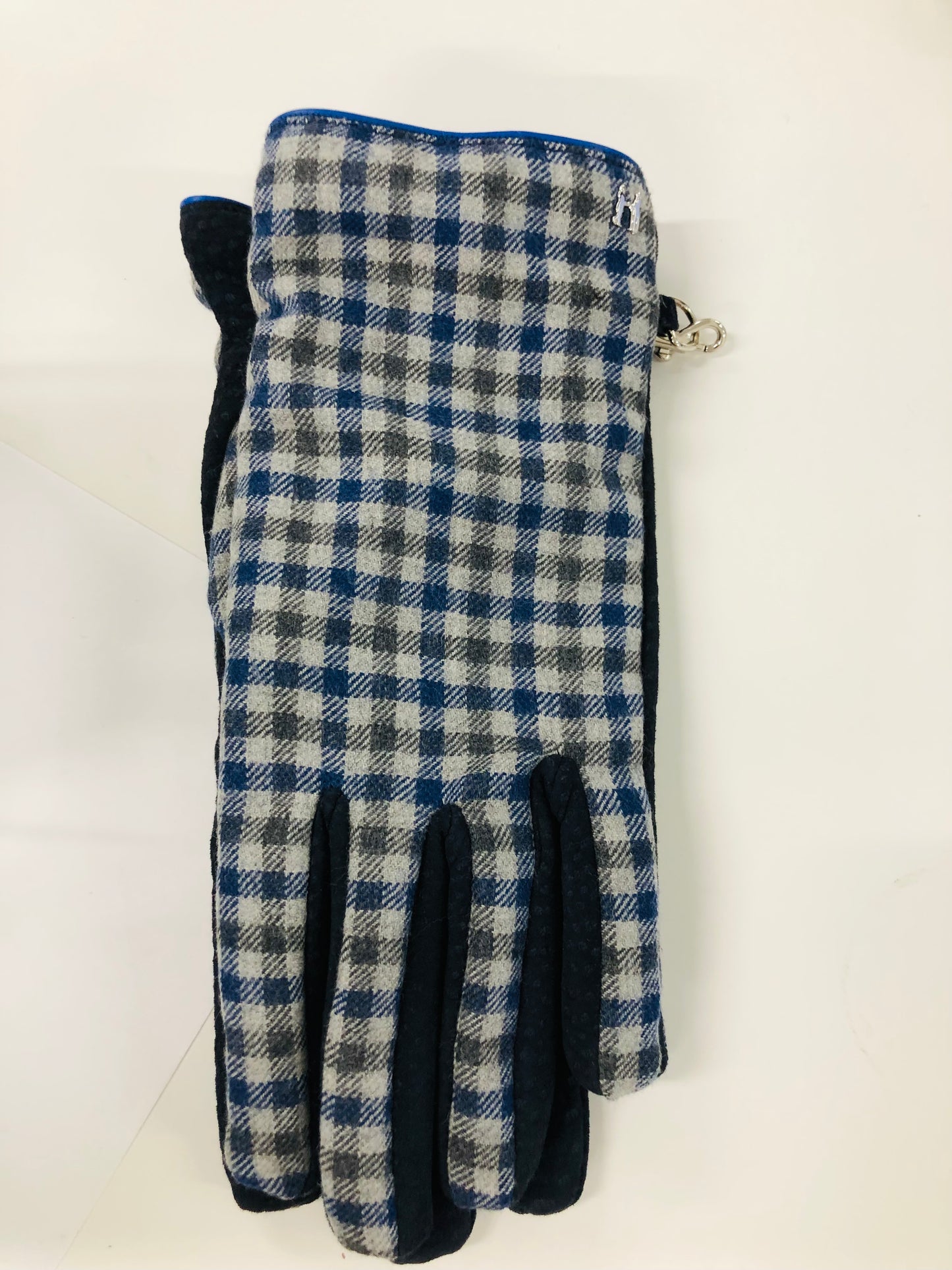 Hunting Gloves-Blue Grey Check