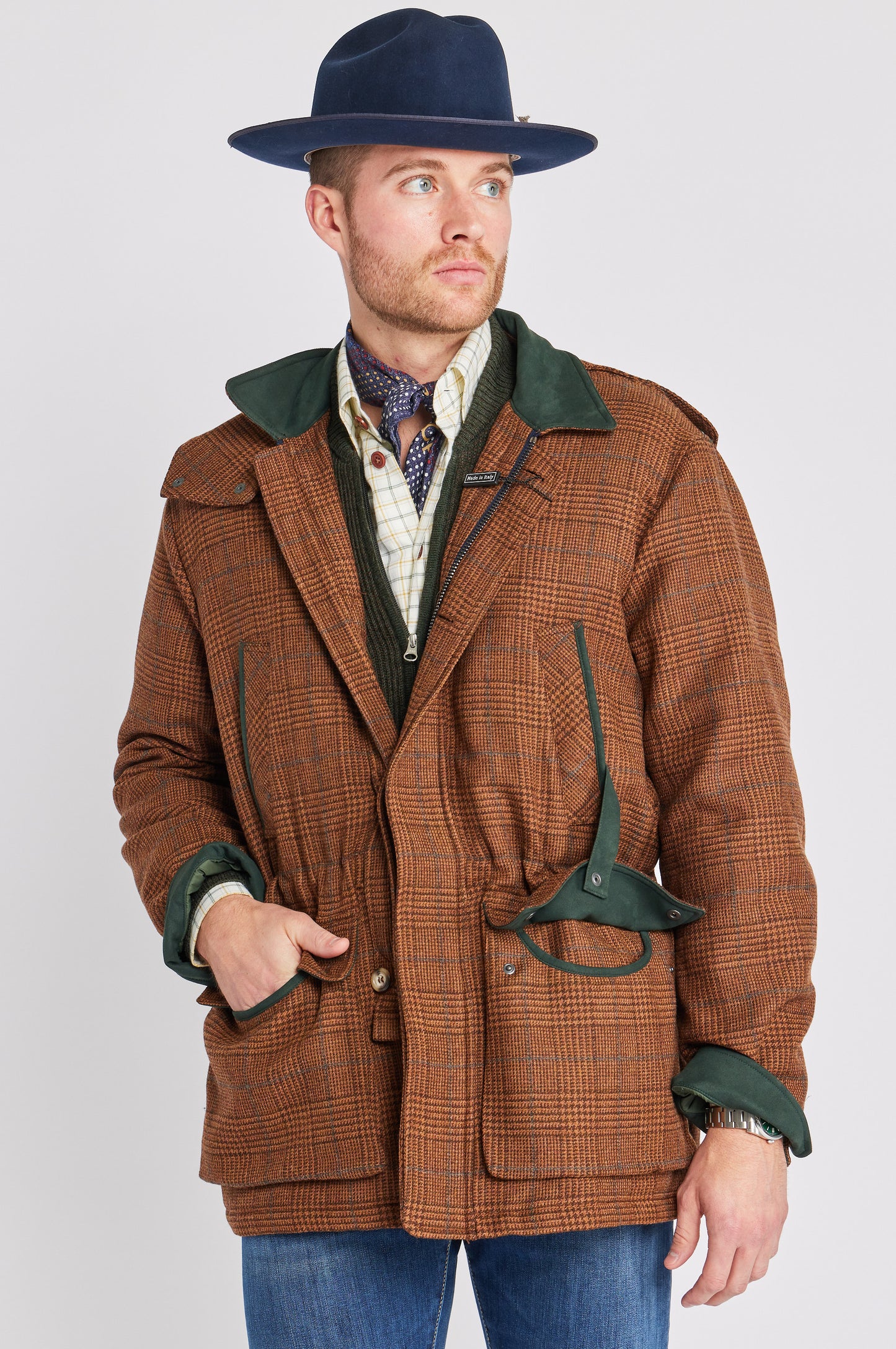 Ralph Coat in Rust Plaid