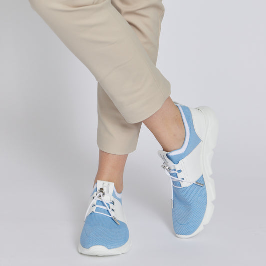 Perla Mesh Sneaker in Sky Blue
