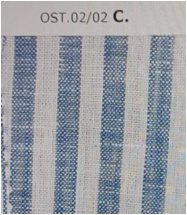 Classic Linen Shirt in White/Blue Vertical Stripes