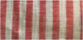 Classic Linen Shirt in White/Red Stripe Vertical Stripe