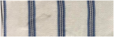 Spread Collar Dress Shirt in White w/Blue Stripe