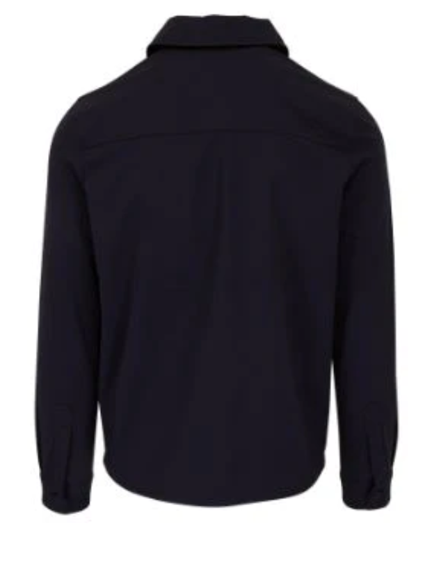 Aviator Jacket in Zip Front in Navy