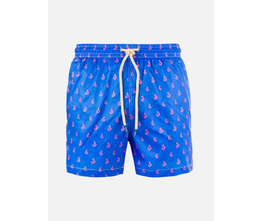 Flamingo Swim Short in Blue Royal