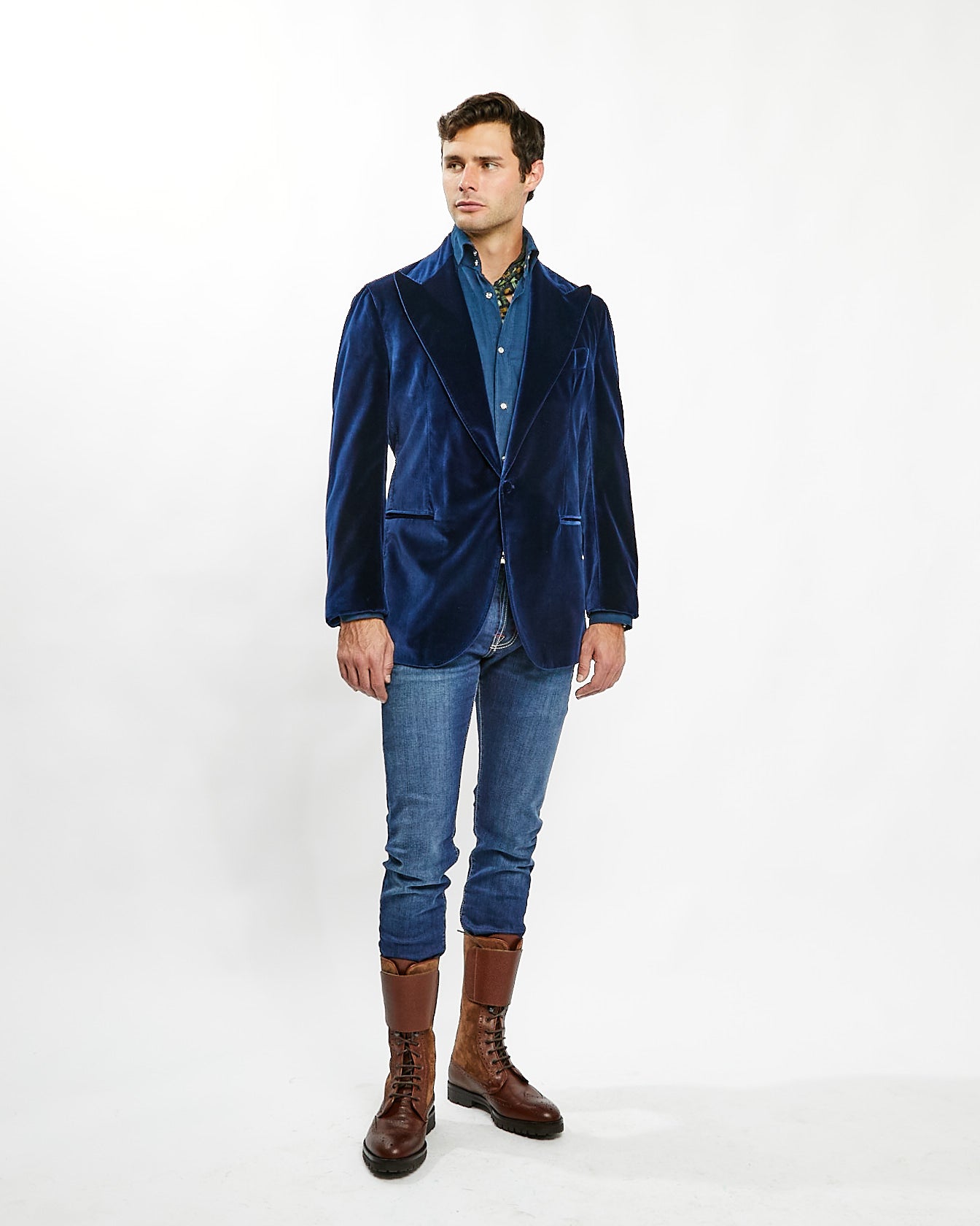 Velvet Double Breasted Dinner Jacket