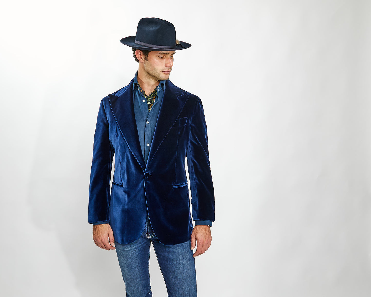 Velvet Double Breasted Dinner Jacket