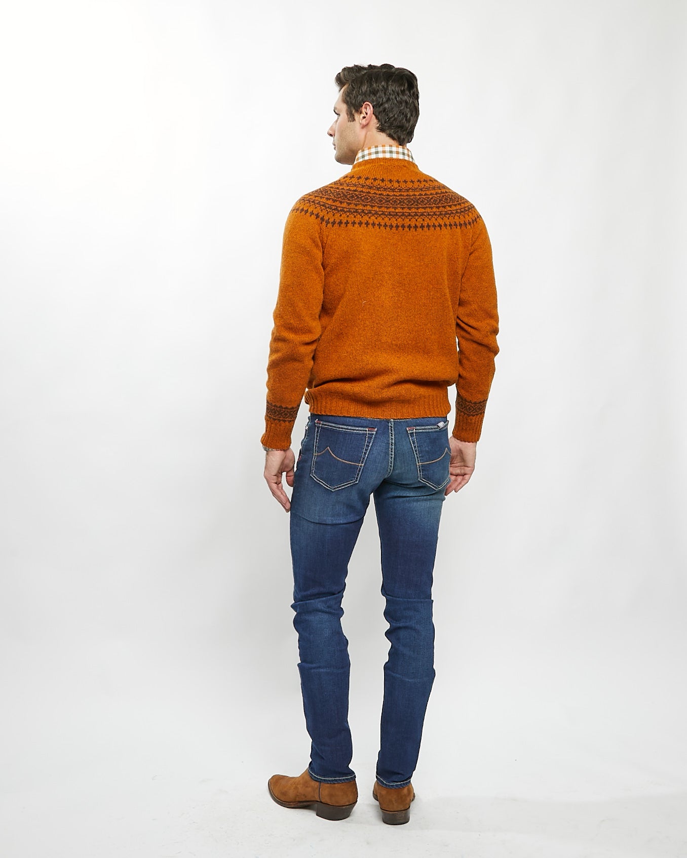 Fair Isle Wool Crewneck Sweater