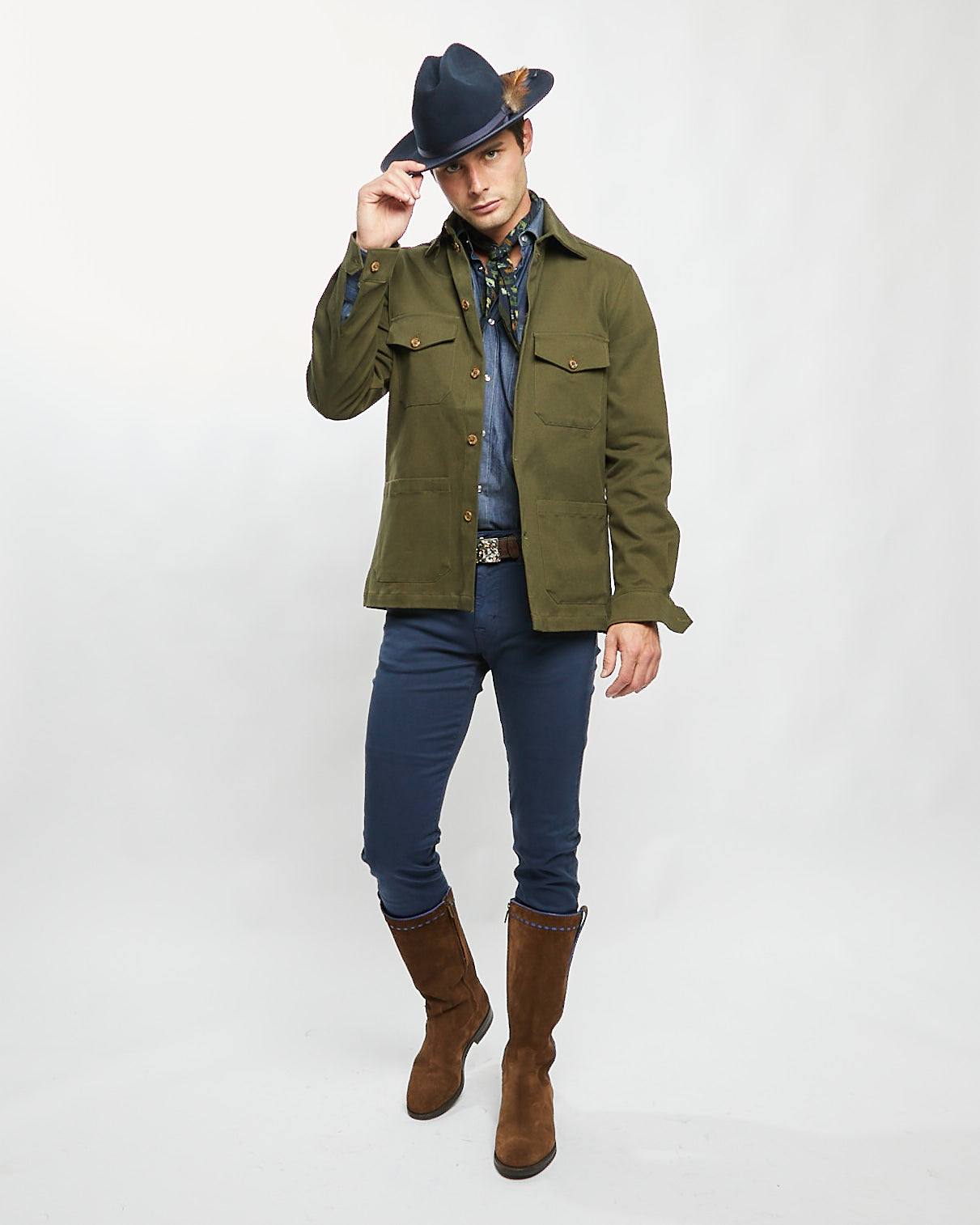 Enrico Work Shirt in Green