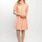 Tracy Dress in Orange Stripe Linen