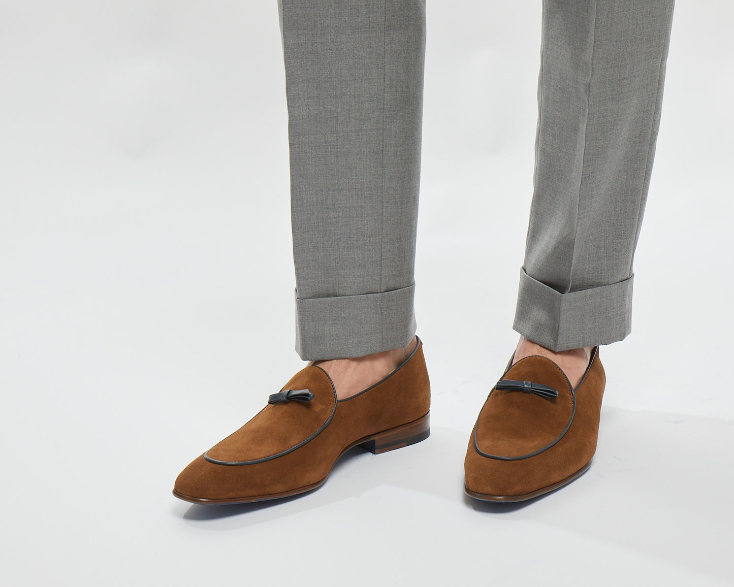 Martin Tassel in Brown Suede