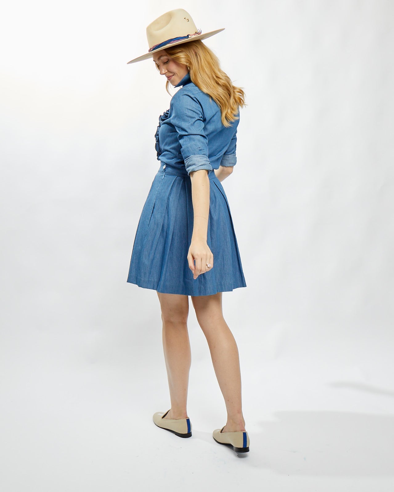 Charlotte Skirt in Japan Denim