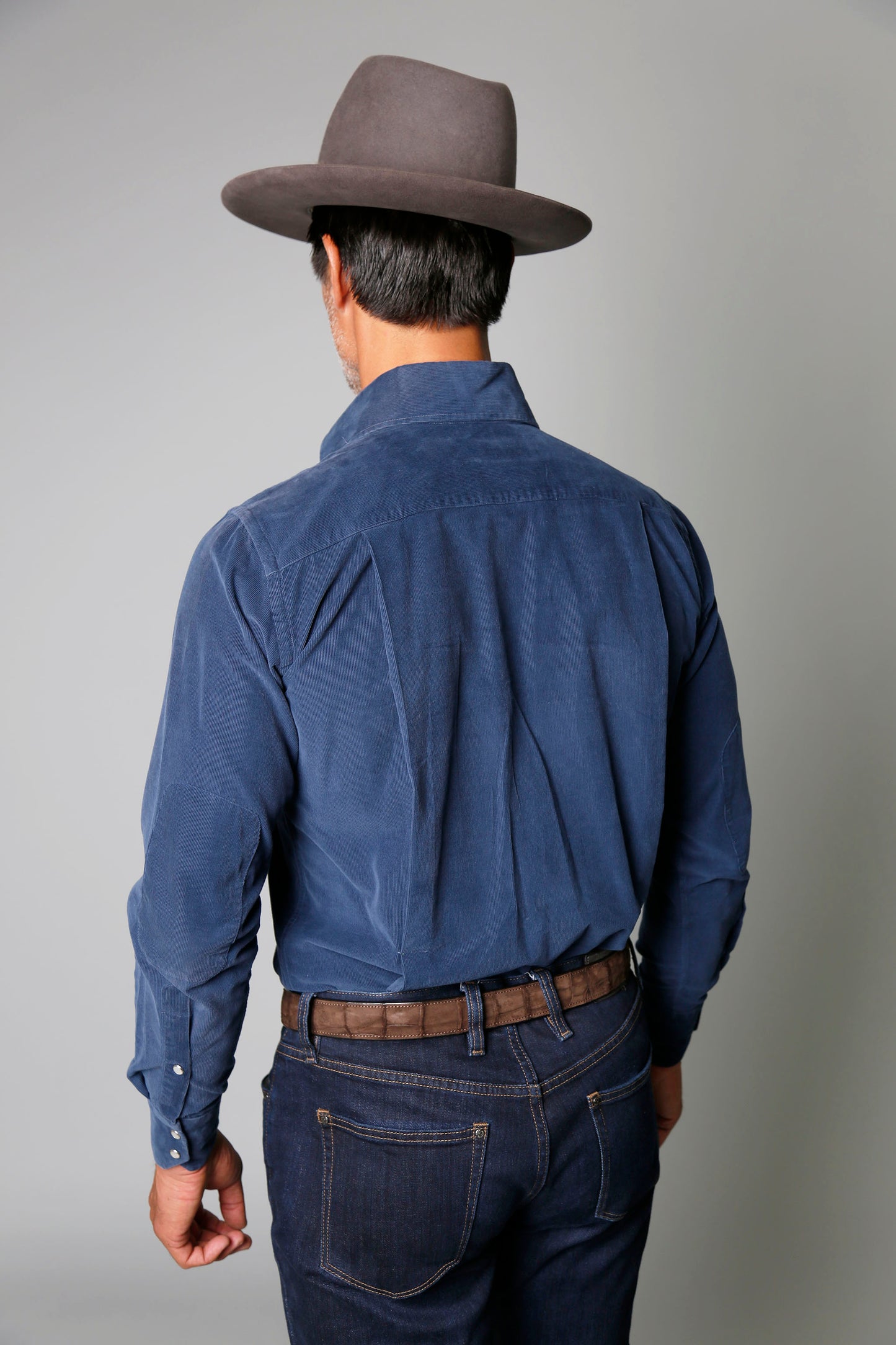 Kacey Shirt in Blue Pinwale Corduroy
