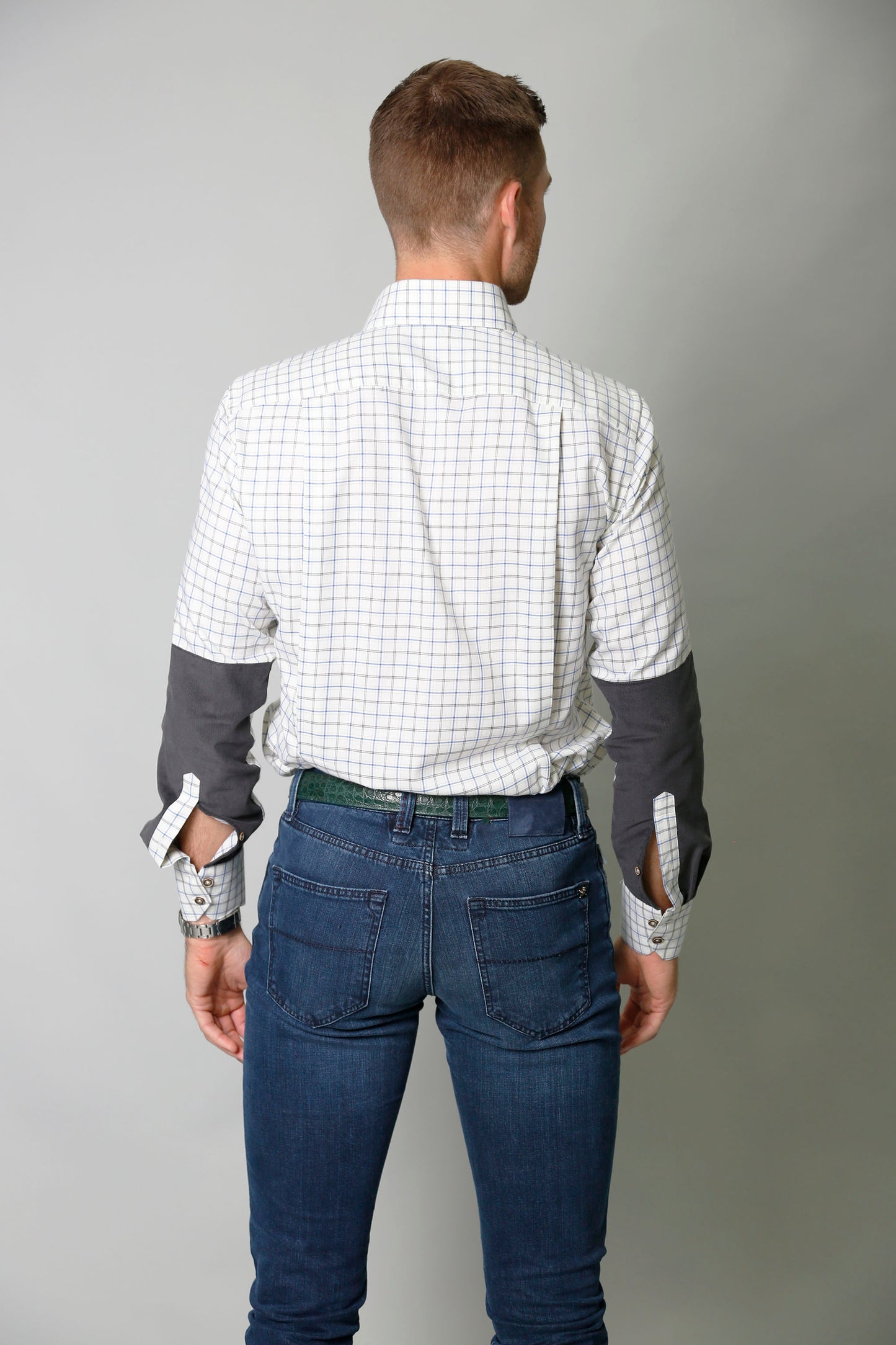 Rip Field Shirt in White Tattersall