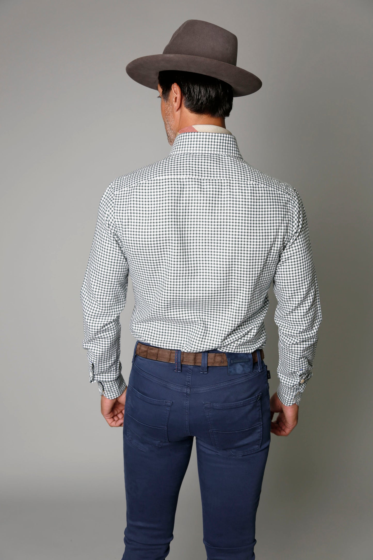 Green Mini Gingham Shirt