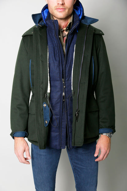Storm System Wool Ralph Coat in Green
