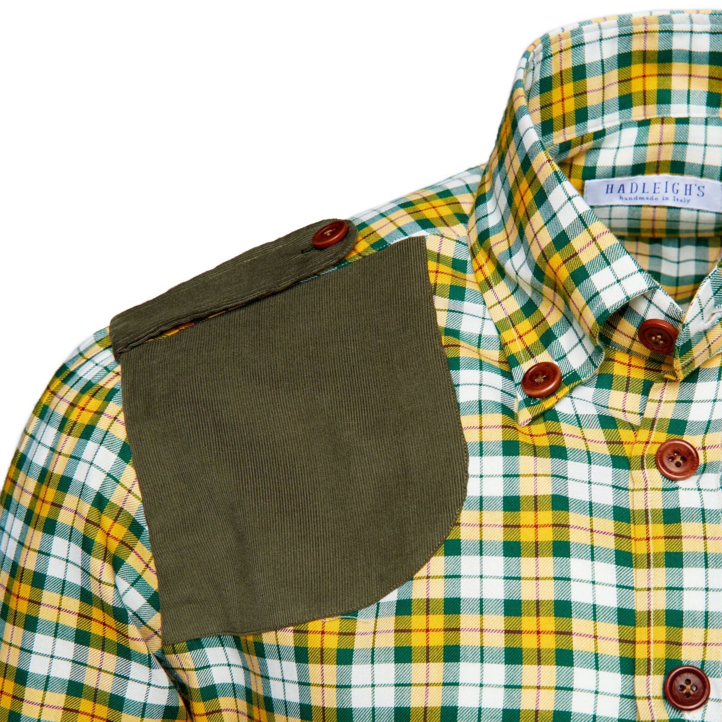 Rip Field Shirt in Yellow/Green Over Check