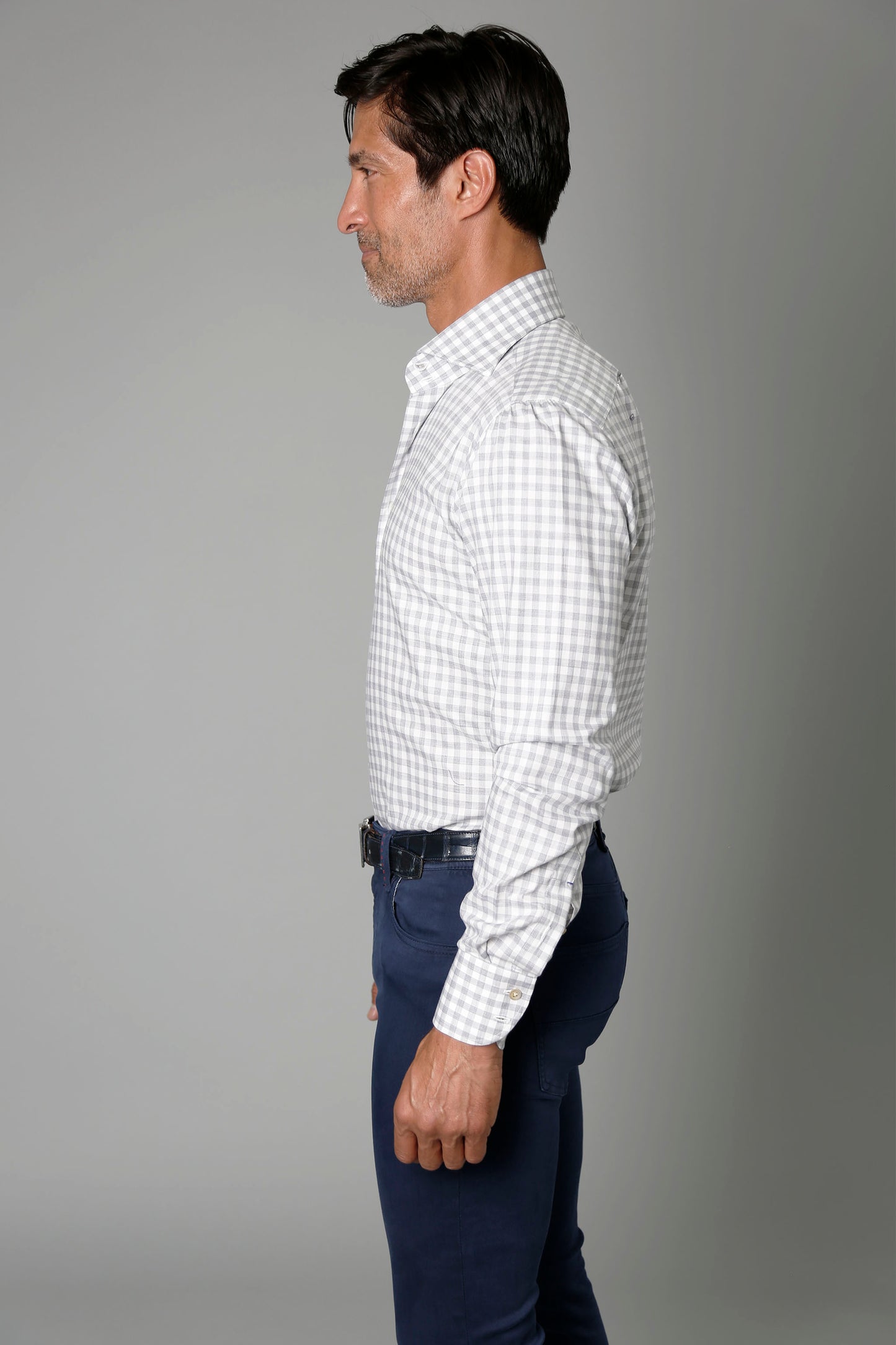 Grey Gingham Shirt