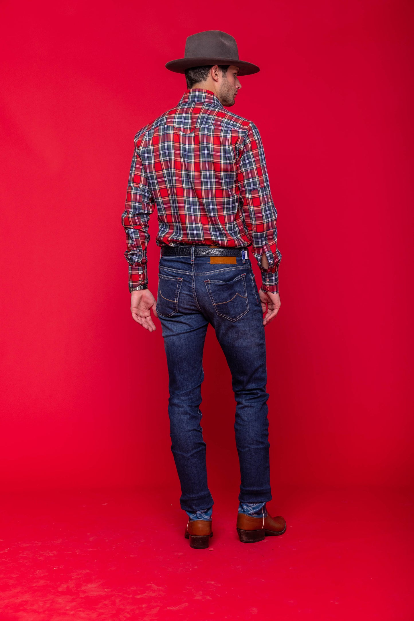 Kacey Field Shirt Red Tartan