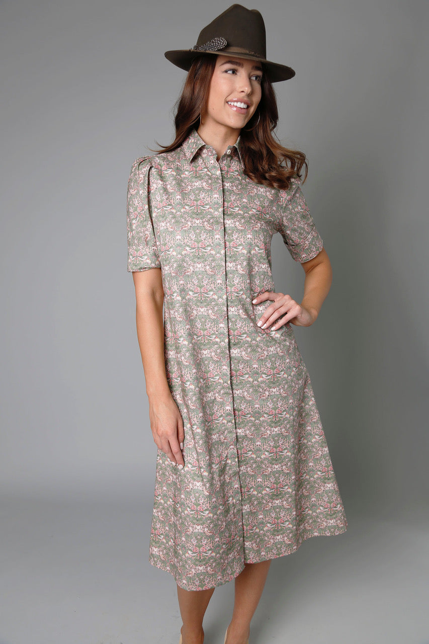 Long Tracy Strawberry Dress