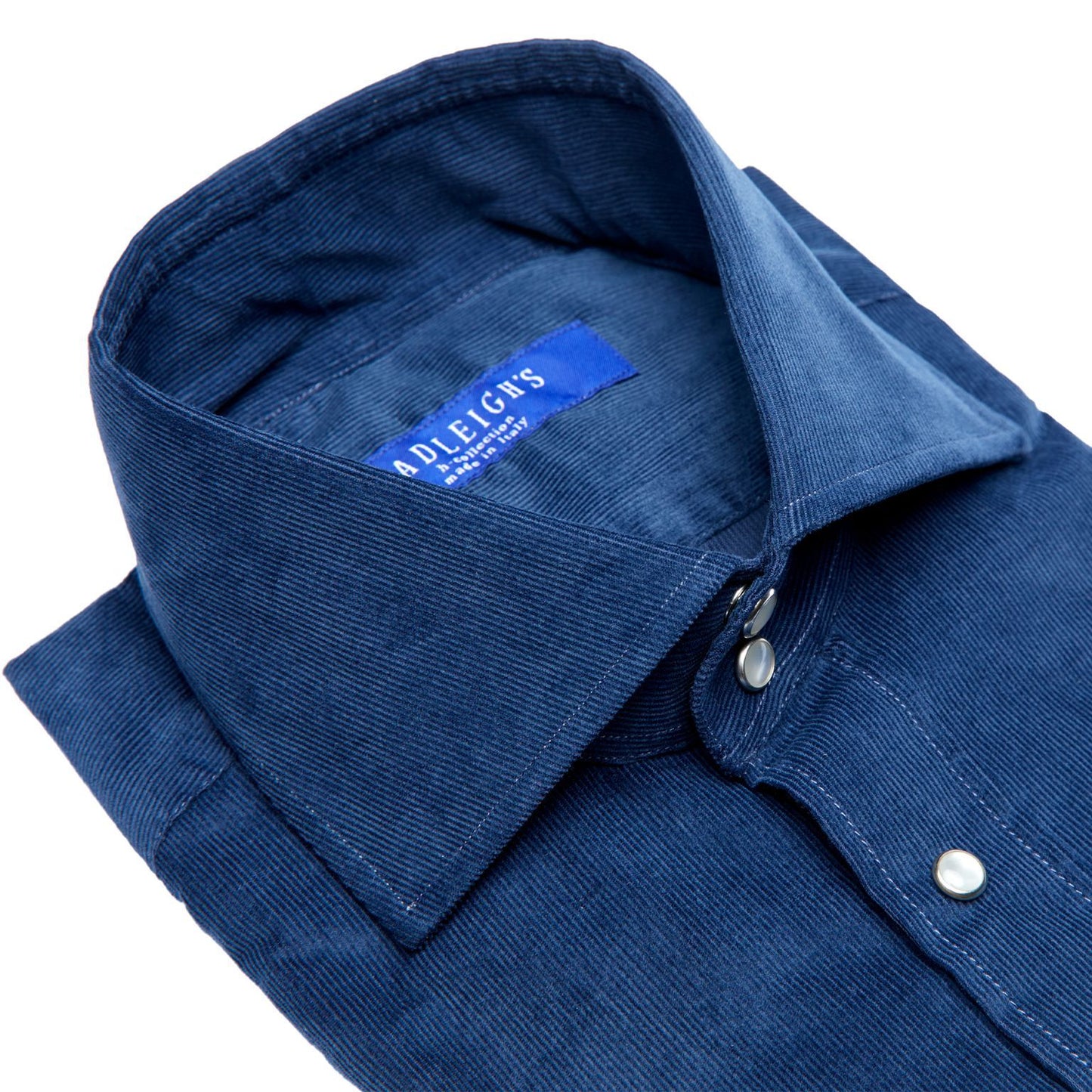 Kacey Shirt in Blue Pinwale Corduroy