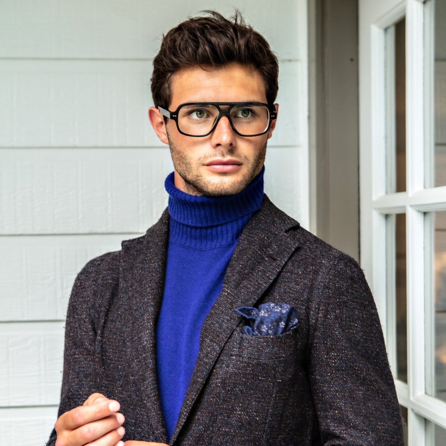 Turtleneck in Cobalt