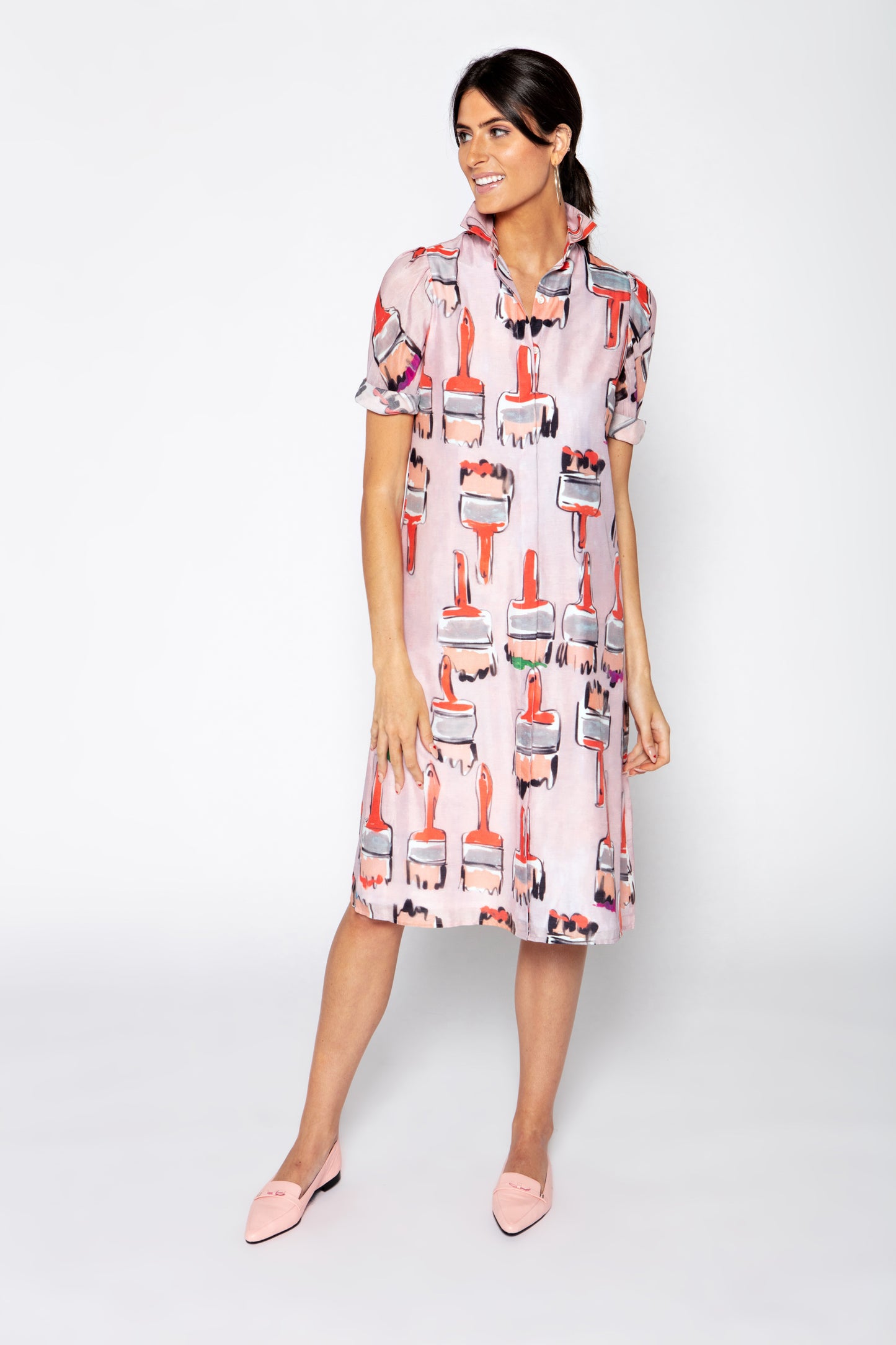 Tracy Dress Paint Brush