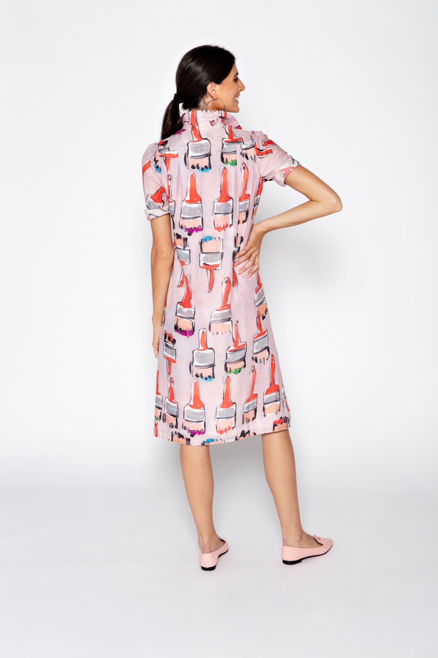 Tracy Dress Paint Brush