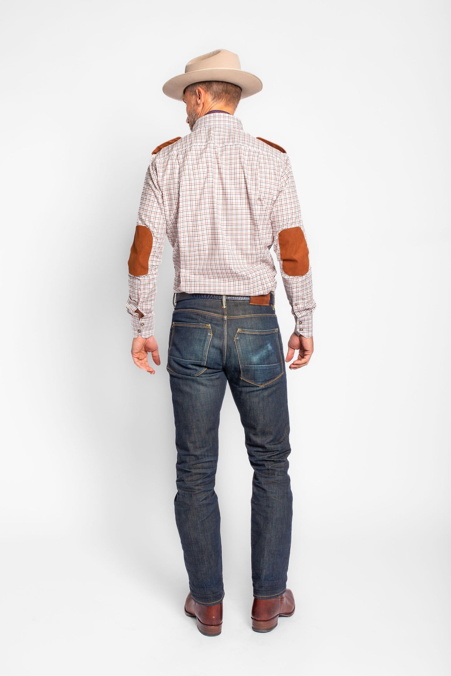 JD Field Shirt in Burnt Orange Plaid