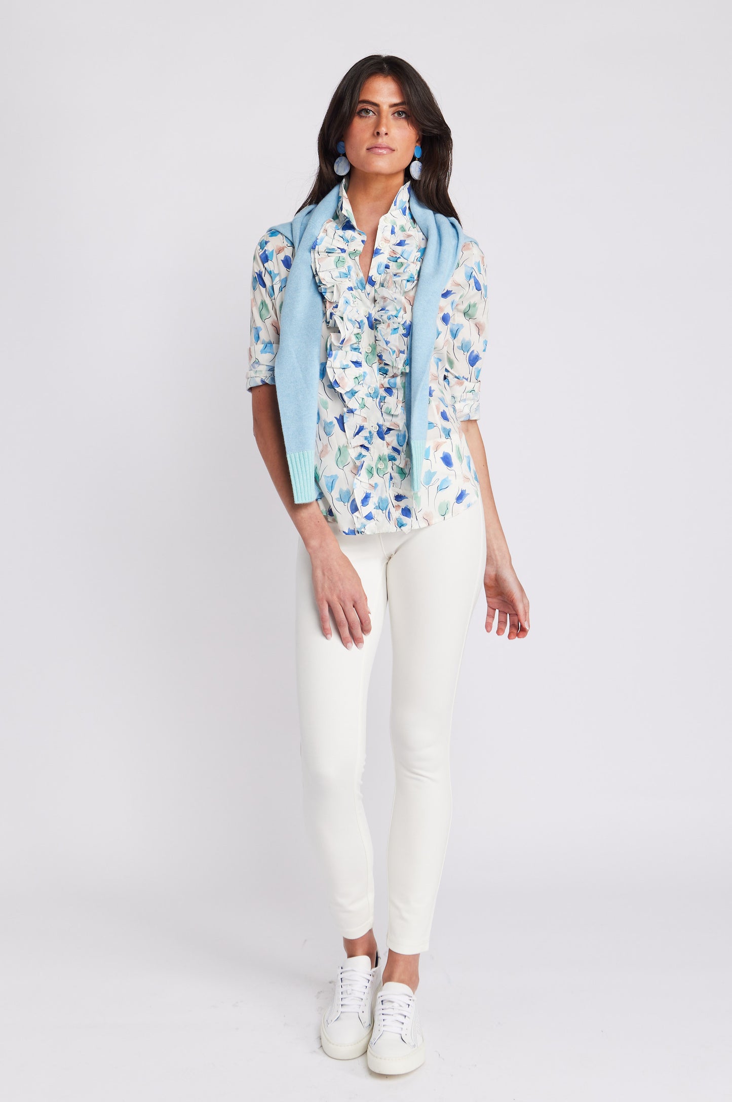 Belinda Blouse Blue Tulip