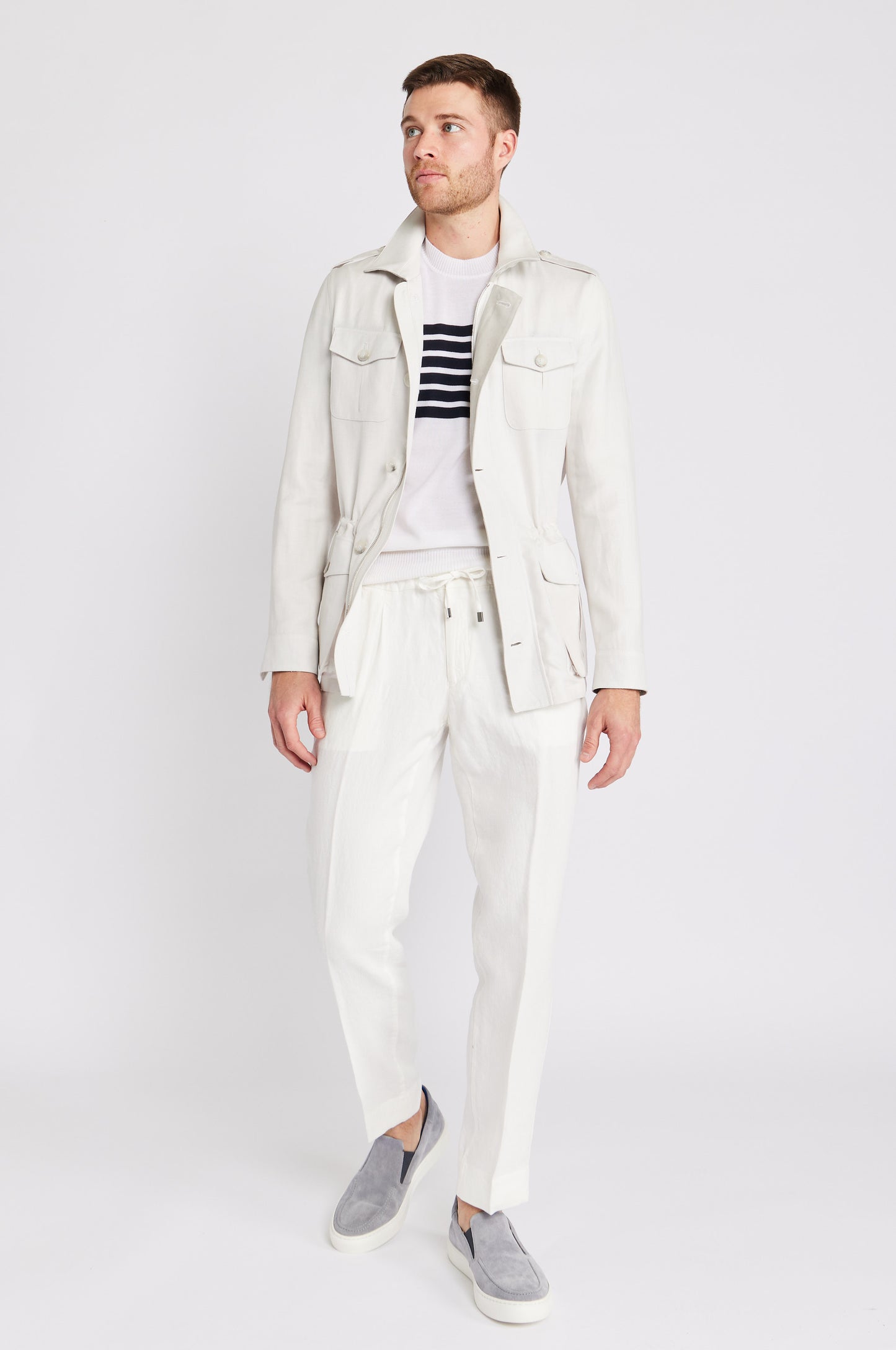 Linen Drawstring Trouser