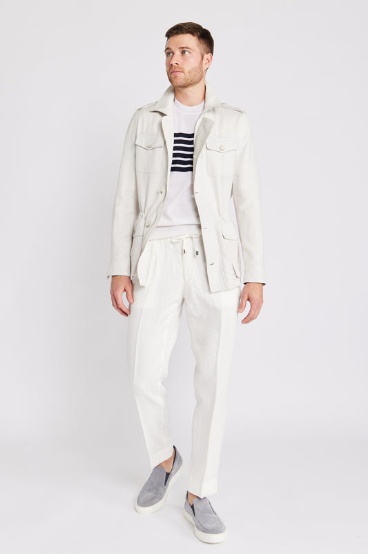 Linen Drawstring Trouser