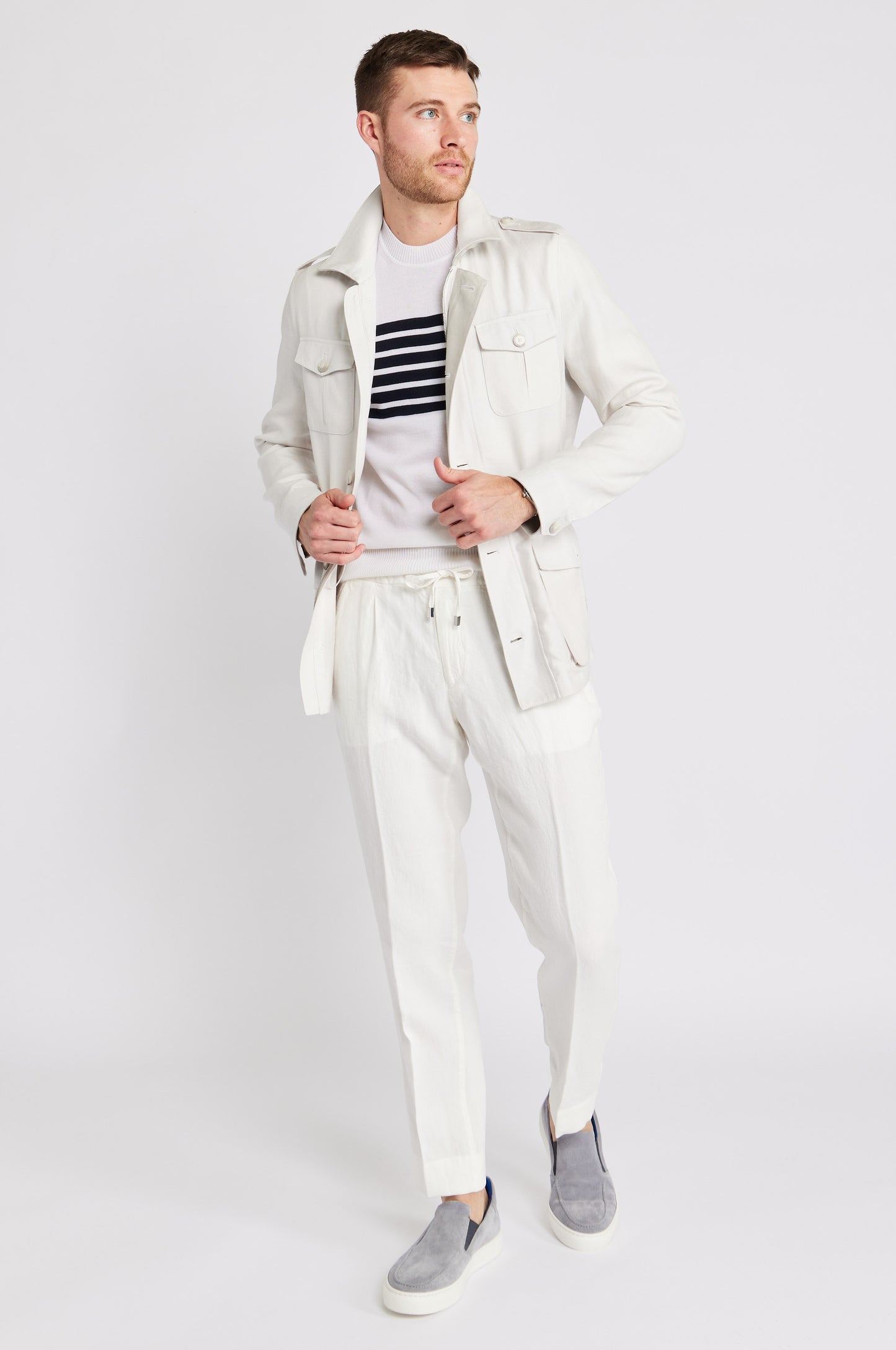 Linen Drawstring Trouser