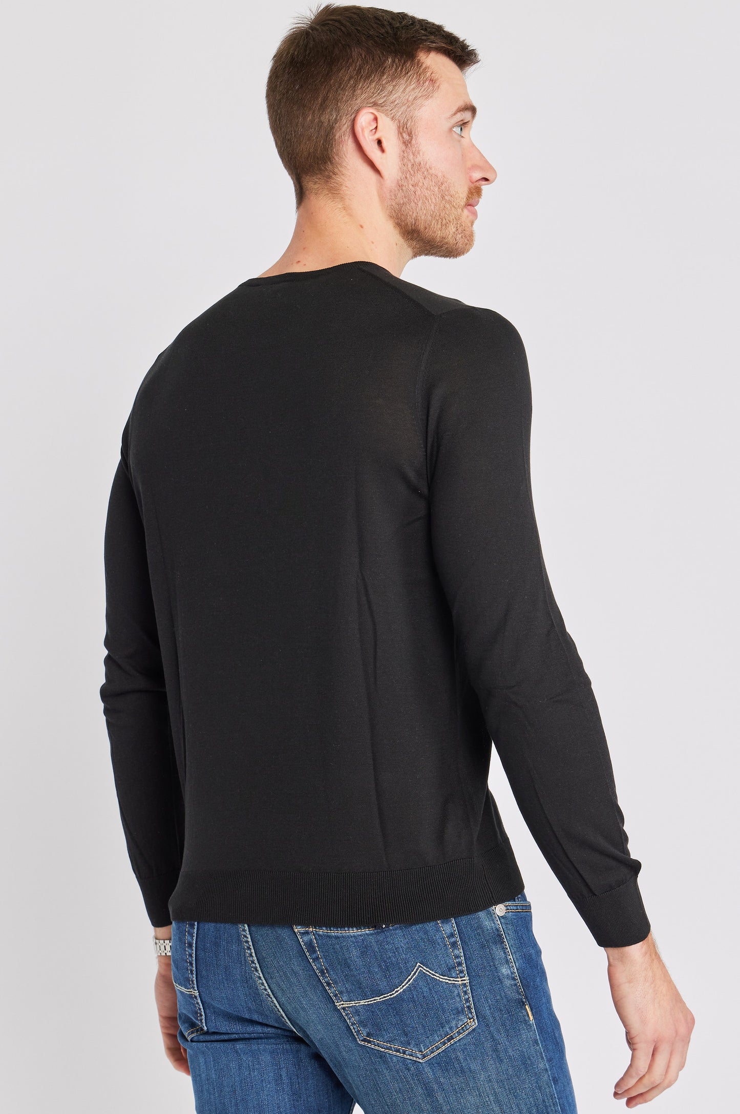 Silk Long Sleeve Crewneck