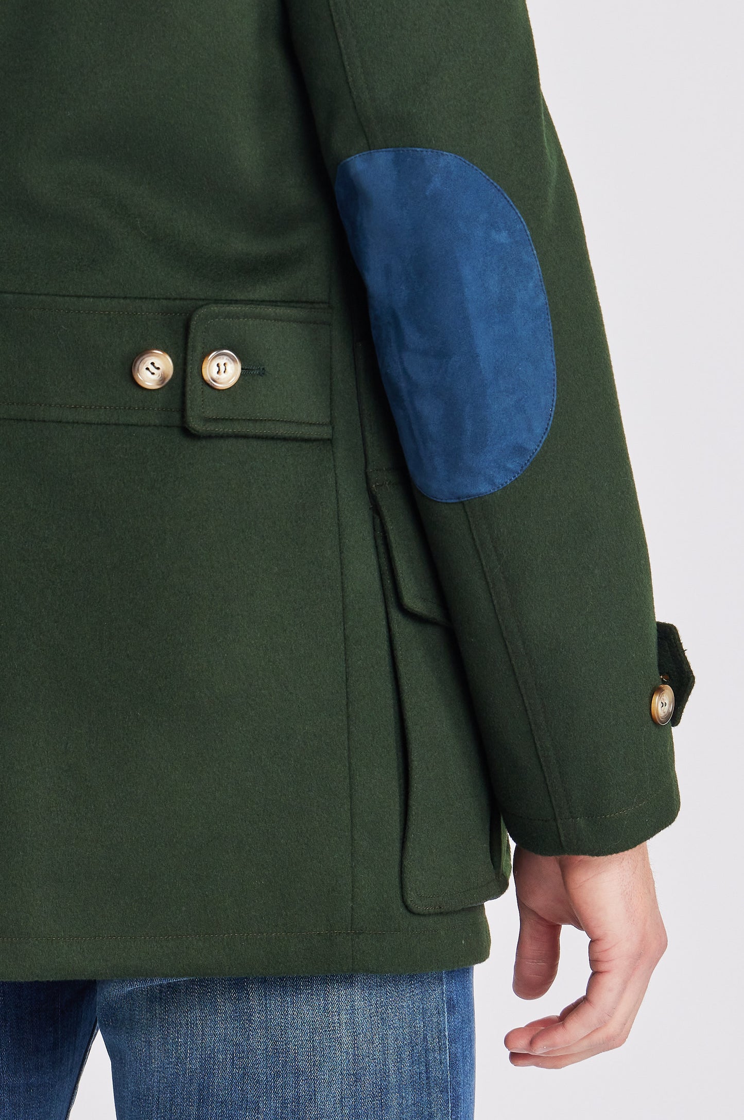 Charlie Field Coat in Hunter Green Storm System