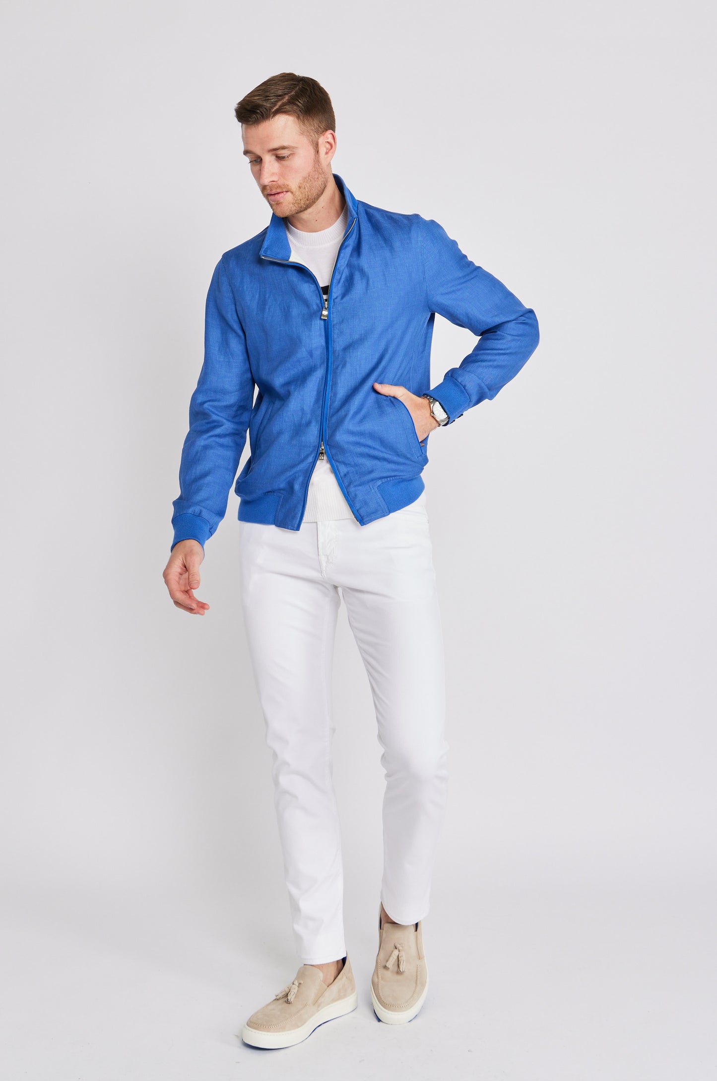 Cobalt Jersey Jacket