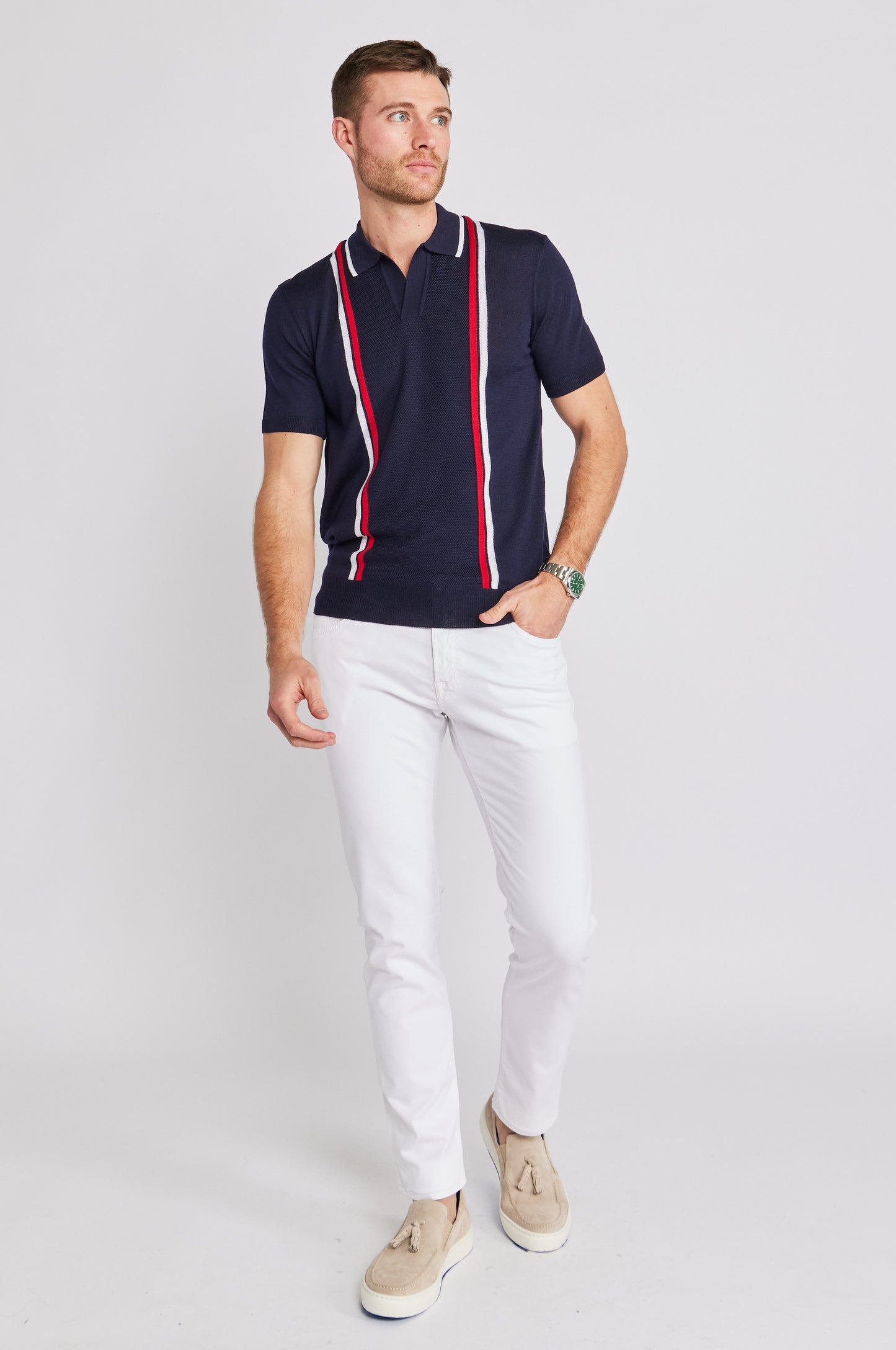 Horton GT Stripe Tailored Polo